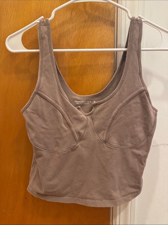 Abercrombie & Fitch Tops - Abercrombie & Fitch Soft A&F Collection Dusty Mauve Brown Cropped Tank Top